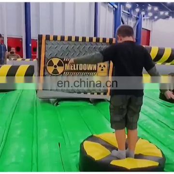 customize china outdoor mechanical high quality commercial inflatable last man standing sweeper meltdown game