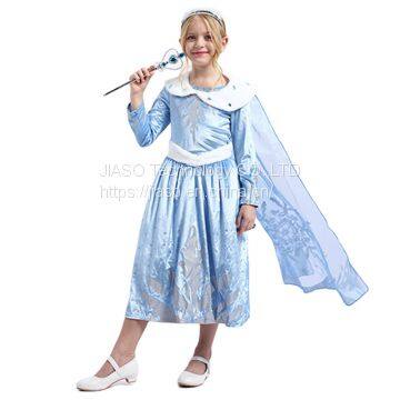 Kids costume princess dressing up costumes deluxe Ice Princess Costume Halloween Party Dress up
