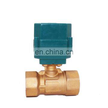 Dn15 Dn25 DC5V 2 Way 3 Way Motorized Brass Ball Valve for Home-automation System
