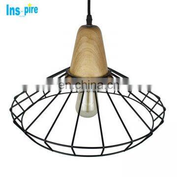 Ретро-индустриальный уникальный дизайн в стиле винтаж, настенный деревянный подвесной светильник в форме конического железного клетчатого фонаря photo-5