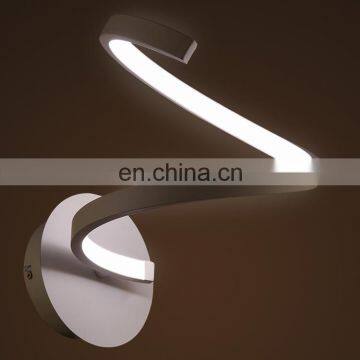 Zhongshan indoor lights s shape led wall lights / 8w wall sconce