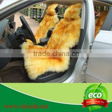 Brown tip, Wolf tip Australian sheepskin car seat covers 5pcs for 1 set with EXW price