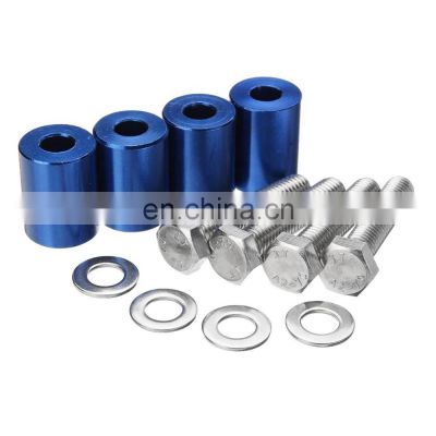 Universal  Aluminum 6mm for Billet Hood Riser Kits Turbo Engine Motor Swap Spacer Riser