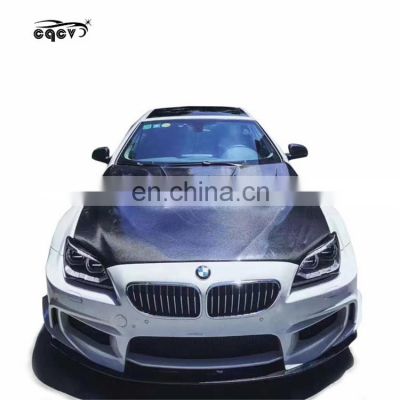 High quality PD style wide body kit for BMW 6 series F06 F12 F13 front bumper rear bumper and hood for BMW f06 f12 f13 facelift