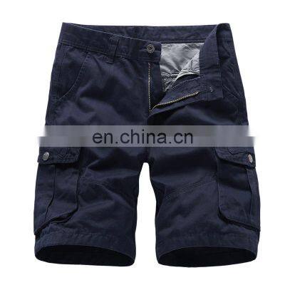 Mens Twill Denim Zip Fly Casual Chino Cargo Shorts Pants with Pocket