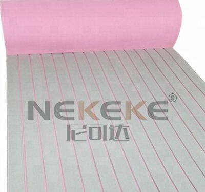 NEKEKE  90*240*0.6 cm Light Gray + Pink Lines Boat Yacht Marine EVA Deck Foam Sheet