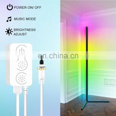 Smart Floor Lamp RGB Corner Floor Lamp Music Sync Color Changing Standing Lamp For Coffee Shop Atmosphere Lighting photo-3