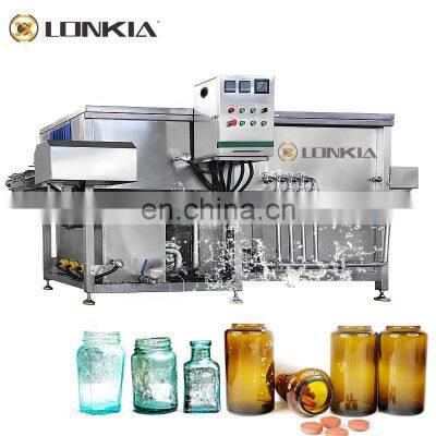 Glass Washer High Pressure Water Flow Pickle Bottle Washing Drying  Machine