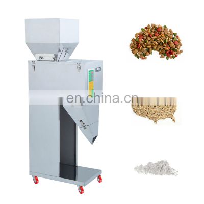 2~999g  CE New Design Square Hopper Automatic Powder Granule Weighing Filling Machine for Grain Flour Tea Beans Particl