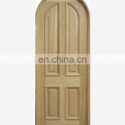 Latest interior wooden top round panel room door design