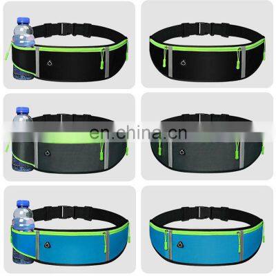 Custom Logo Nylon Hiking Waterproof Sporting Green Plus Bottle Waist Running Belt Bag photo-4