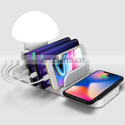 Wholesale New Product Multiple Function USB 3 USB Ports Quick Charge 3.0 Qi Wireless Charger