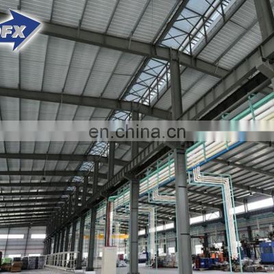 Galvanized Steel Structure Warehouse Large Span Workshop Prefabricated Building Low Cost Steel Frame Industrial Shed