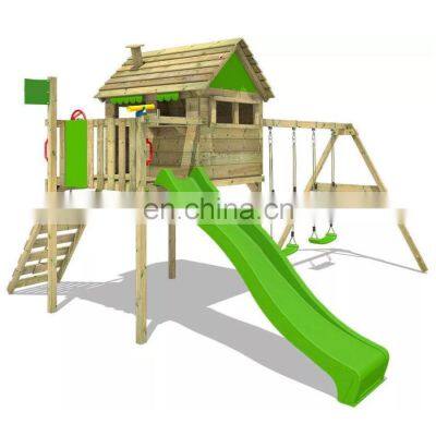 Outdoor swing and slide set suitable for children Huge outdoor playground equipment suitable for outdoor use