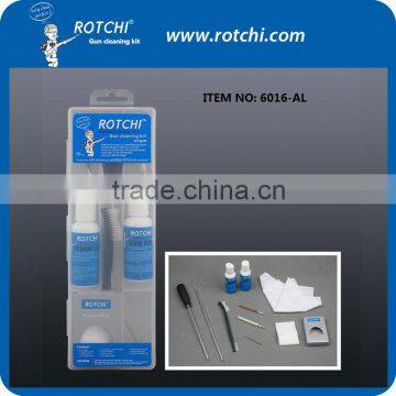 aluminum rods airgun cleaning kit with solvent and gun oil , plastic package gun case , gun cleaning accessories