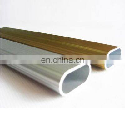 Aluminium Oval Tube for Wardrobe 3 - 6 Meters With Cutting Service 6063 New Material Pre-drilled Mounting Holes photo-4
