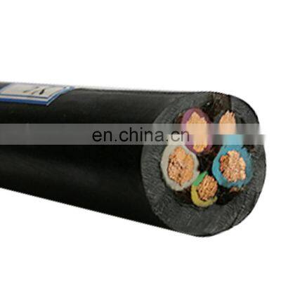 Rubber Insulated Copper 5 Core 4mm Flexible Cable Waterproof Flexible Rubber Power Cable