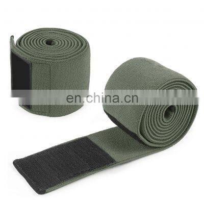 Knee Wraps Weightlifting Cross Training Fitness Powerlifting Elastic Knee Straps Squat Wraps