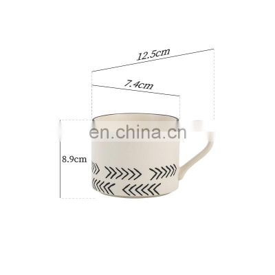 Souvenirs Handmade Tazas Blancas Japanese Mug 11 Oz White Clay Mug 300 ML White  Wabi Sabi Party Cups Cauldron Mugs For Gifts