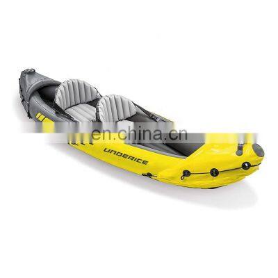 UICE Custom Professional Outdoor PVC Fishing Rowing Boats Inflatable Double Person Kayak With Seat photo-4