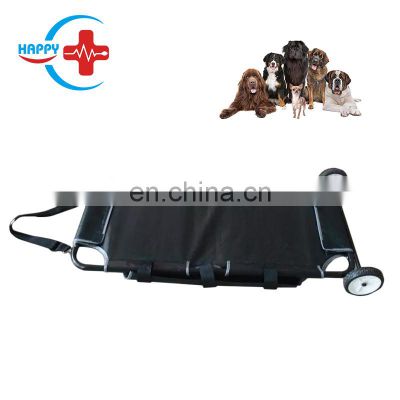 HC-R042 Cheap price veterinary instrument first-aid devides Wheel Pet Stretcher for animals