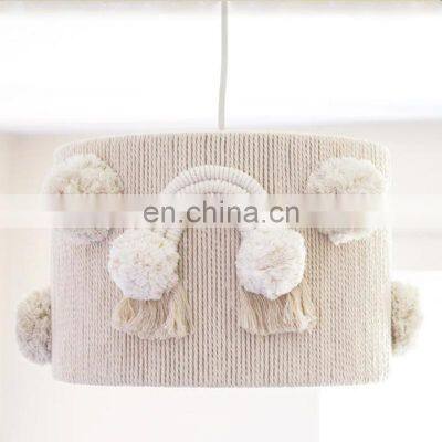 Hot Sale Handmade macrame lampshade Boho Style Ceiling lamp shade for livingrooms