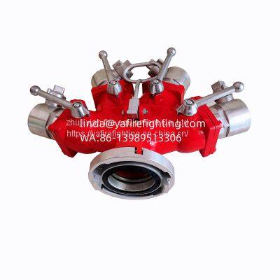 Yafirefighting 4-way Fire Wye Fire Hose Manifold Dividers Splitters photo-4