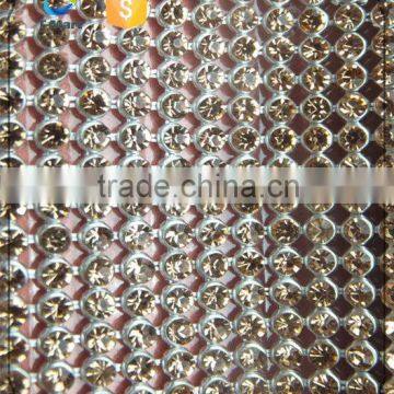 Hot fix Crystal Rhinestone Mesh with All Kinds of Colors