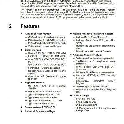 Fudan Microelectronics EEPROM FM25W128-SOB-U-G-Q1 photo-2