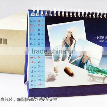 2015 high quality with colorful calendar printing service