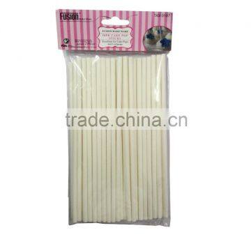 Factory direct sales,5.0X180mm paper sticks for cake pop,colored lollipop sticks