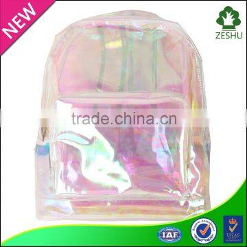 transparent pvc waterproof backpack kids backpack