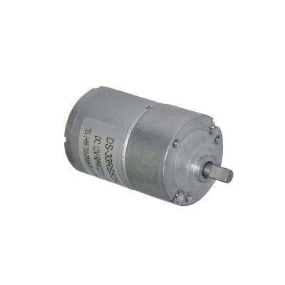 DSD Motor OEM ODM Factory Price 33 mm Gearbox Brush Motor Torque 5 Kg.cm 3.7V dc Electric Motor 24v dc Gear Motor photo-4