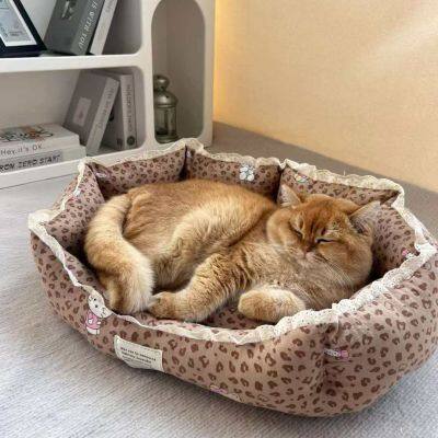 Heated Cat Bed With Thermostat Control for Indoor Winter Use