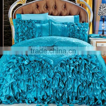 Handwork/Patchwork Luxcury Blue wedding bedding set Turkey and Middle east style