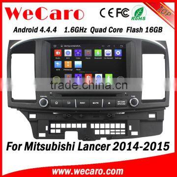 Wecaro 8" Android 4.4.4 car stereo 1024 * 600 for mitsubishi lancer car dvd player WIFI 3G 16GB Flash 2014 2015