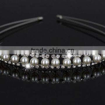 The Newest Korea Style Pearl Hair Band With Diamond Boutique Hair Accessories Wholesale photo-2