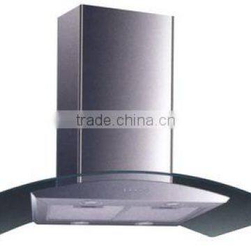 Charcoal filters glass range hood with ce