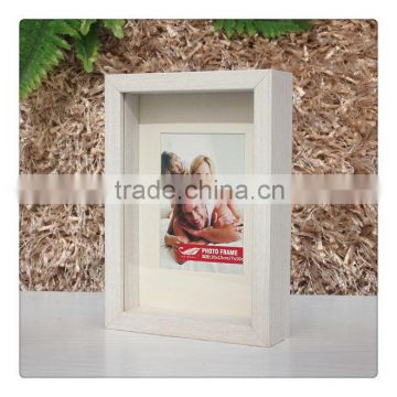 Low price fast delivery wooden white photo frame