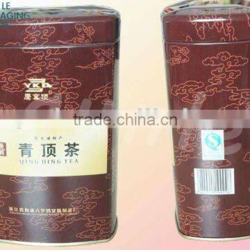 Oval/oblong Tea Storage Tin Box Packaging