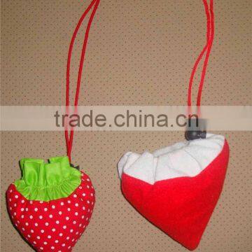 Beautiful design fruit shape nylon drawstring bag