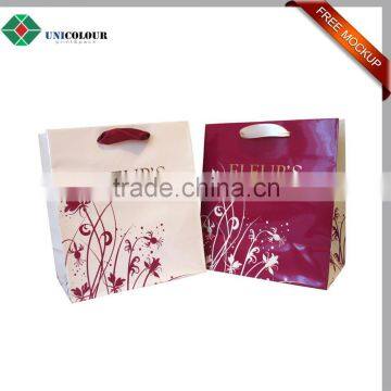 Custom beautiful paper bag for food with your own logo
