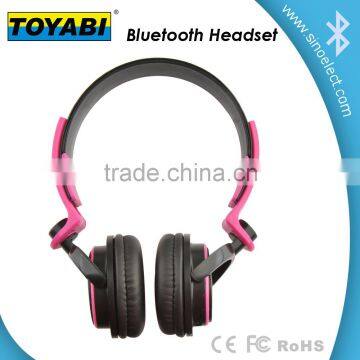 2015 adjustable Bluetooth wireless headphone with Volumn and track control and led light