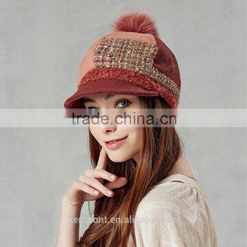 2016 Fashion Style Custom Top Ball French Beret Hats for Girls