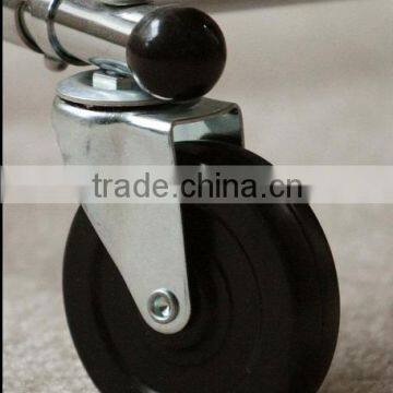 75mm rubber Wheels With M11x35 Furniture Shaft caster wheel