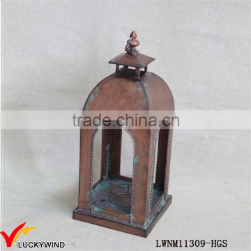 Retro Vintage Iron Metal Votive Candle Lantern Holder