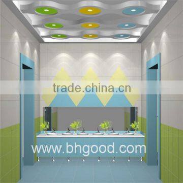 Kindergarten colorful no poxic toilet partition laminating