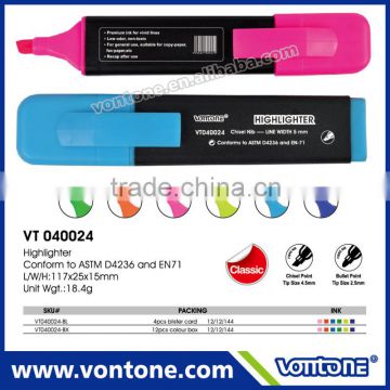 promotional multi colored Highlighter pen