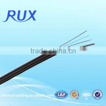 High Conductivity PVC Sheath 2 core Single Mode Drop Fiber Optic Cable