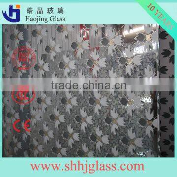 High quality waterfall clear figured glass